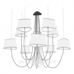 Потолочный светильник Designheure NUAGE-10-Blanc-Noir
